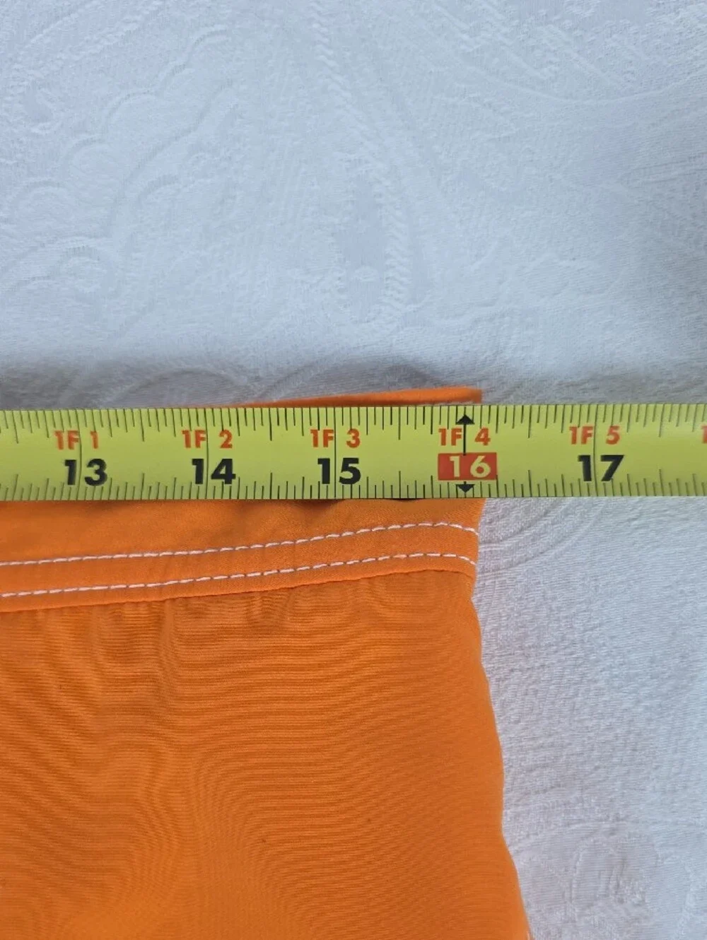 Tommy Bahama Bright Orange Board Shorts with Contrast Stitching Size Medium